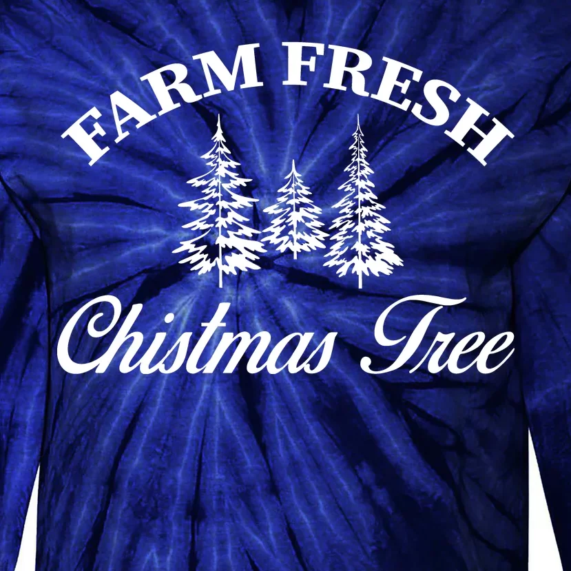 Farm Fresh Christmas Tree Tie-Dye Long Sleeve Shirt