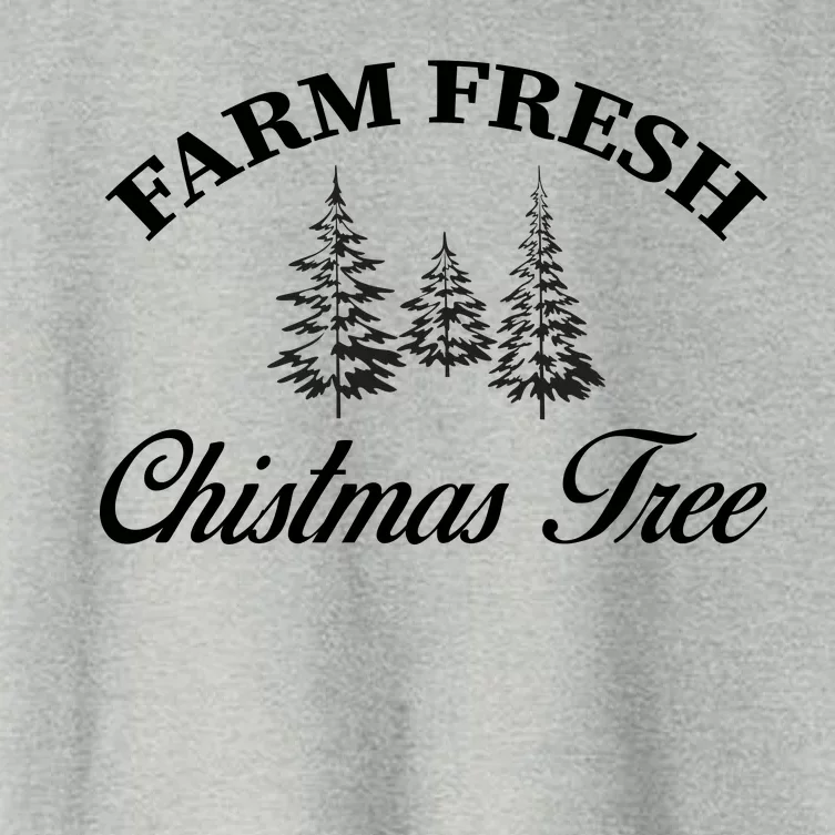 Farm Fresh Christmas Tree Women's Crop Top Tee