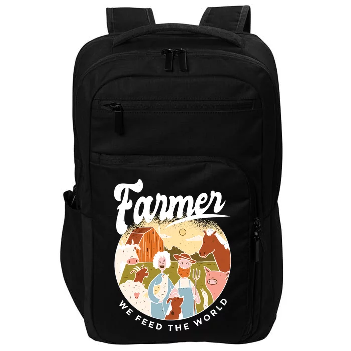 Farmer We Feed The World Impact Tech Backpack