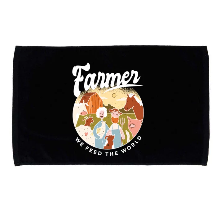 Farmer We Feed The World Microfiber Hand Towel