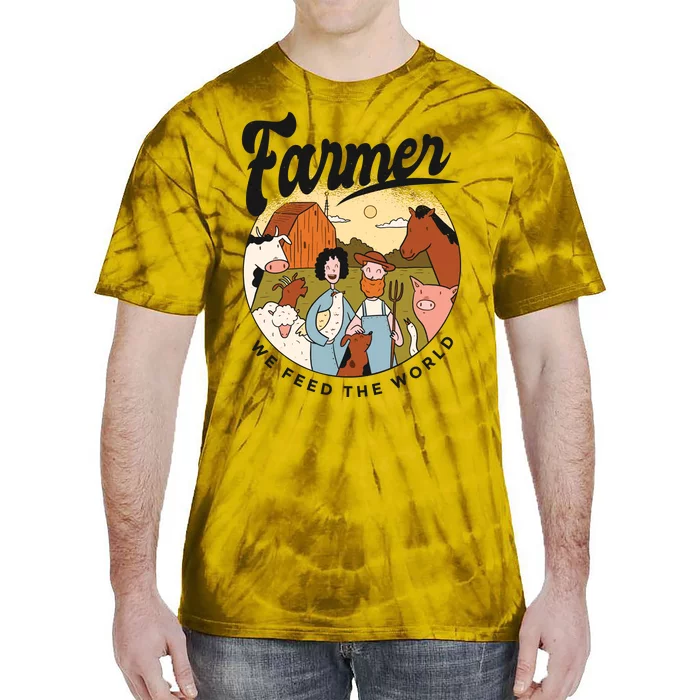 Farmer We Feed The World Tie-Dye T-Shirt