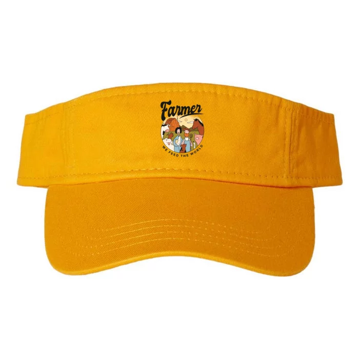 Farmer We Feed The World Valucap Bio-Washed Visor