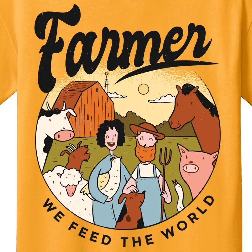 Farmer We Feed The World Kids T-Shirt