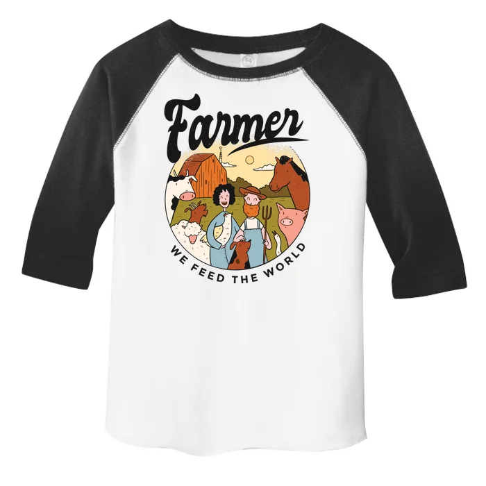 Farmer We Feed The World Toddler Fine Jersey T-Shirt