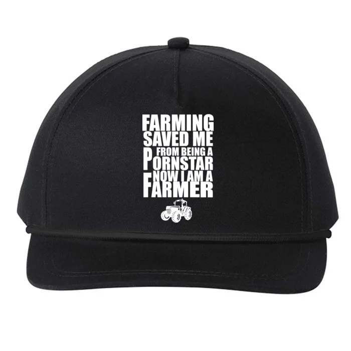 Farming Saved Me From being A Pornstar Snapback Five-Panel Rope Hat