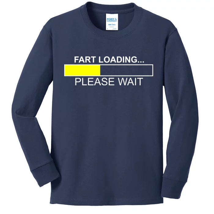 Fart Loading Kids Long Sleeve Shirt