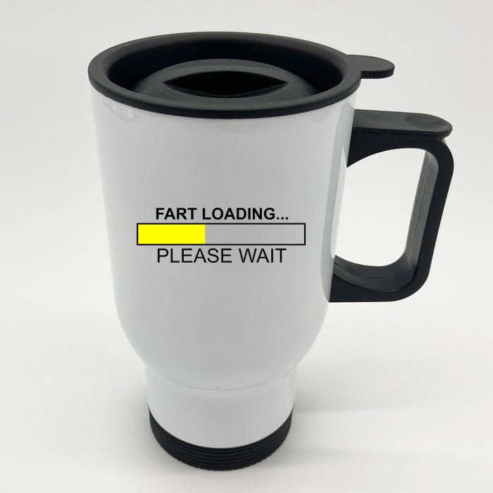 Fart Loading Front & Back Stainless Steel Travel Mug