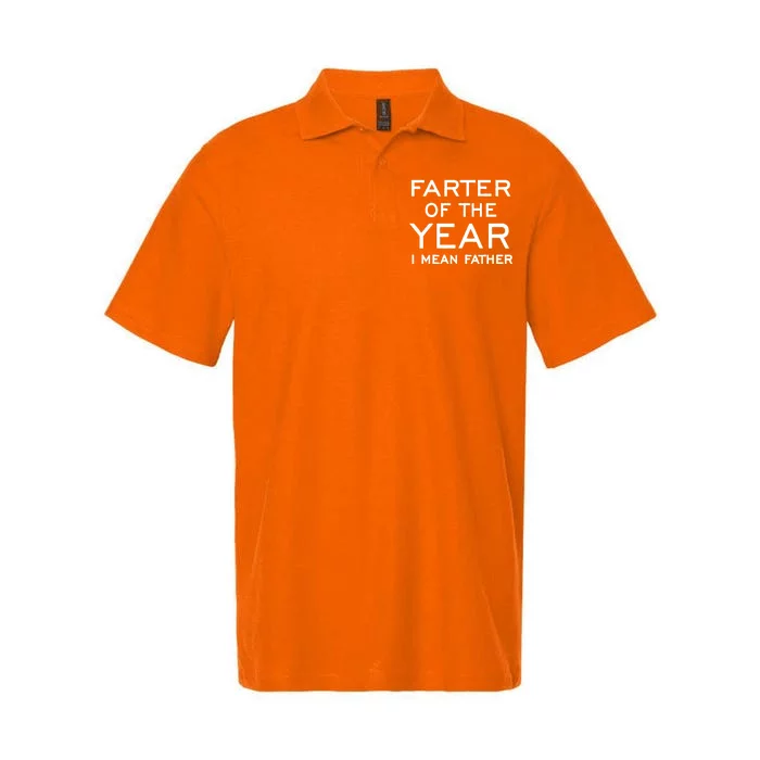 Farter Of The Year I Mean Father Softstyle Adult Sport Polo