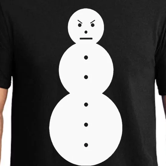 Funny Angry Snowman The Snowman Pajama Set