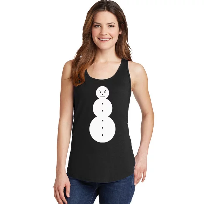 Funny Angry Snowman The Snowman Ladies Essential Tank