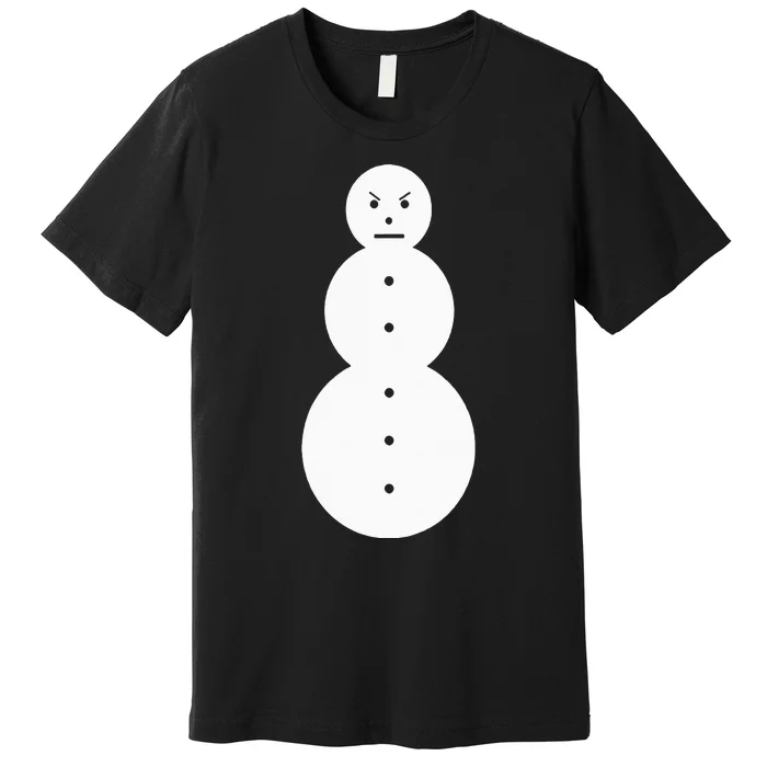 Funny Angry Snowman The Snowman Premium T-Shirt