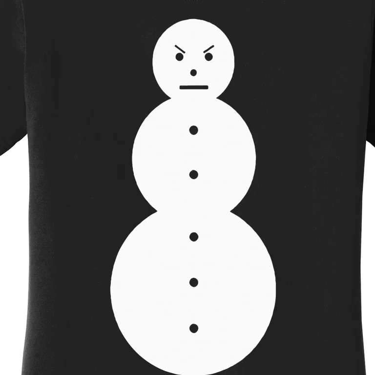 Funny Angry Snowman The Snowman Women's T-Shirt