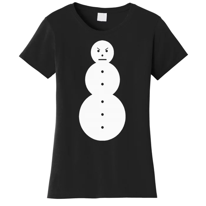 Funny Angry Snowman The Snowman Women's T-Shirt