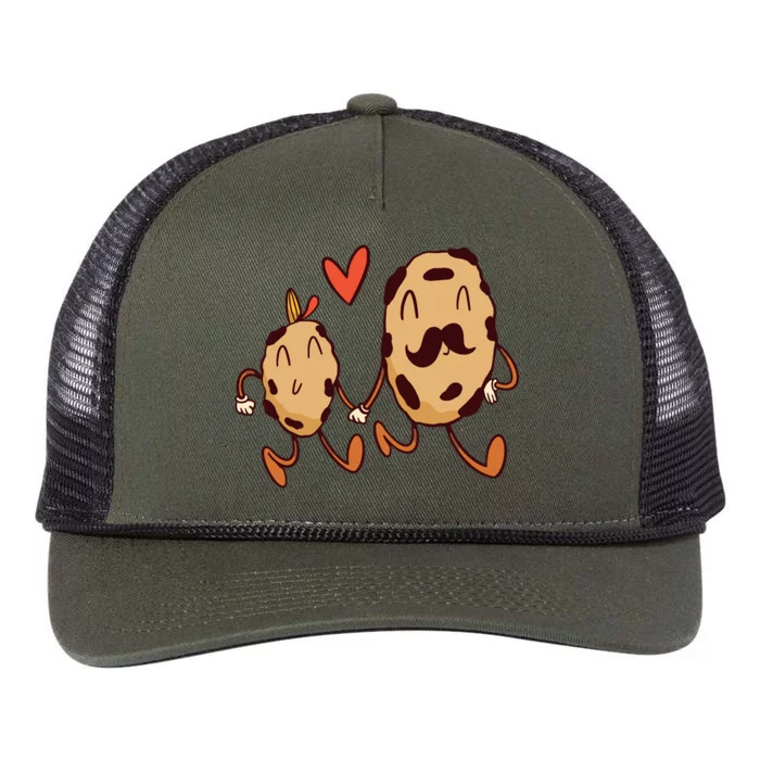 Father And Son Cookies Retro Rope Trucker Hat Cap