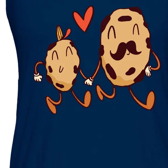 Father And Son Cookies Ladies Essential Flowy Tank