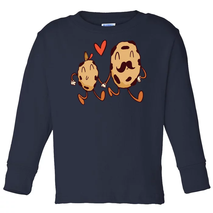 Father And Son Cookies Toddler Long Sleeve Shirt