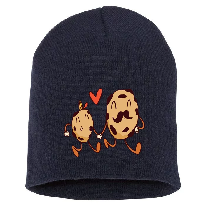 Father And Son Cookies Short Acrylic Beanie