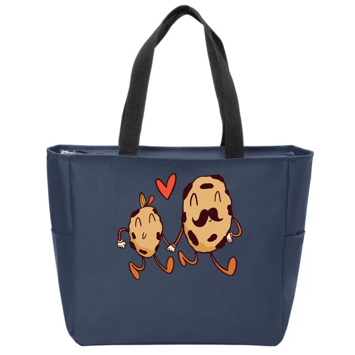 Father And Son Cookies Zip Tote Bag