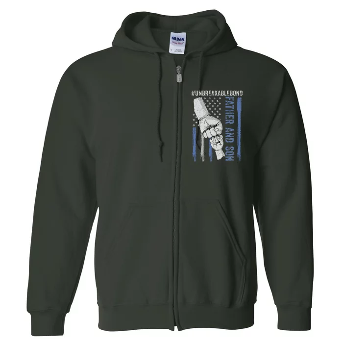 Father And Son Unbreakable Bond Father Day Gifts Full Zip Hoodie