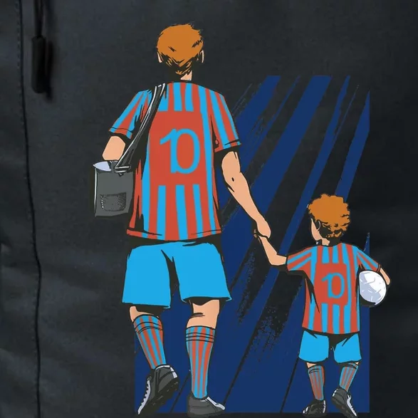 Father And Son Soccer Fans Daily Commute Backpack