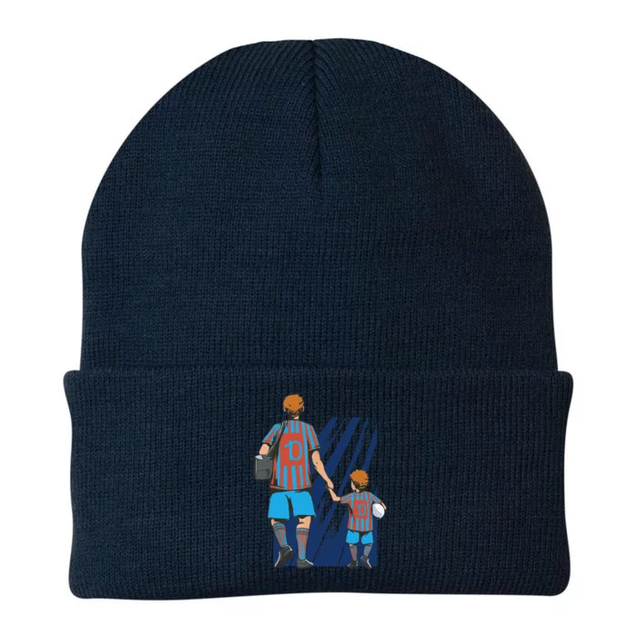 Father And Son Soccer Fans Knit Cap Winter Beanie