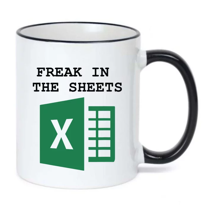 Funny Accountant Spreadsheet Freak In The Sheets Black Color Changing Mug