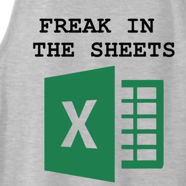 Funny Accountant Spreadsheet Freak In The Sheets Ladies Tri-Blend Wicking Tank