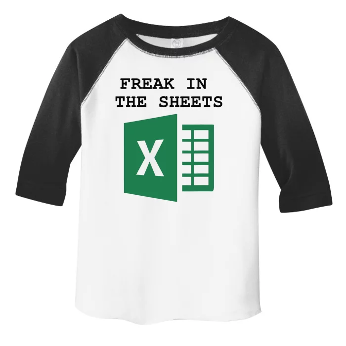 Funny Accountant Spreadsheet Freak In The Sheets Toddler Fine Jersey T-Shirt