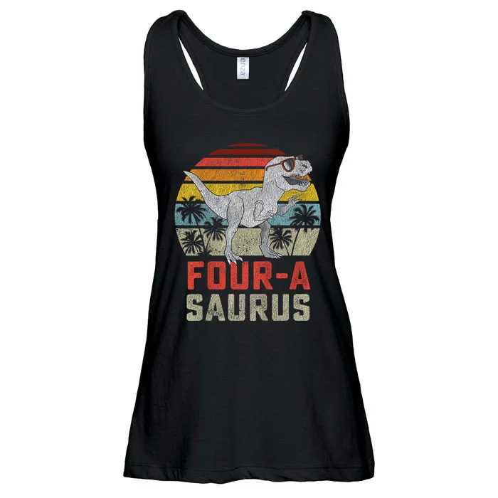 Four A Saurus Ladies Essential Flowy Tank