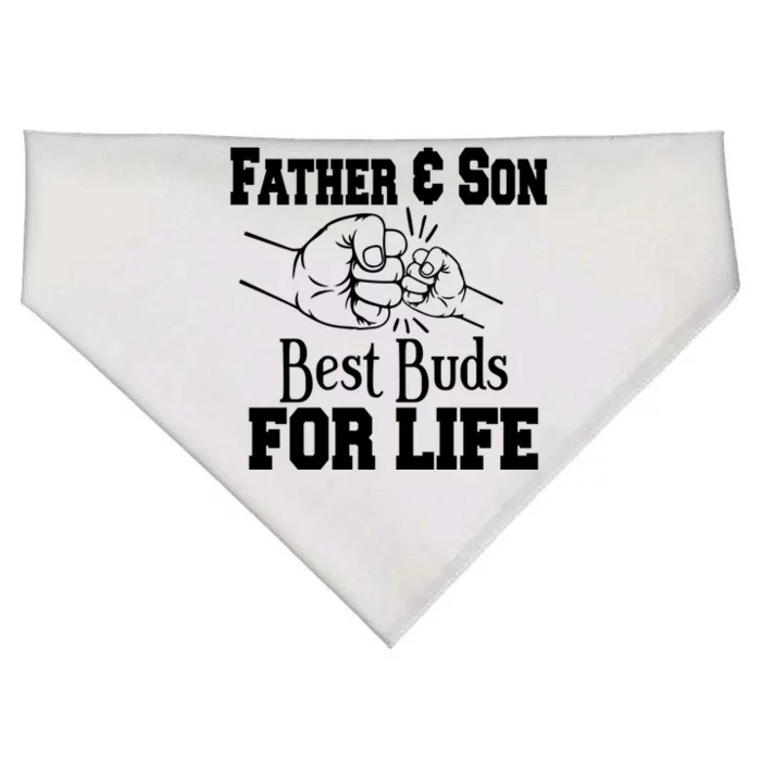 Father And Son Best Buds For Life Gift USA-Made Doggie Bandana