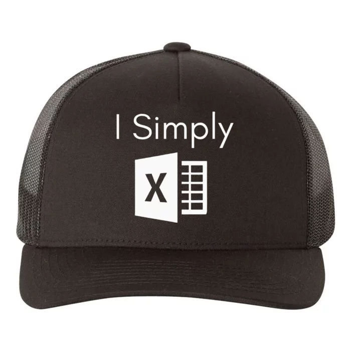 Funny Accountant Spreadsheet I Simply Excel Green Yupoong Adult 5-Panel Trucker Hat