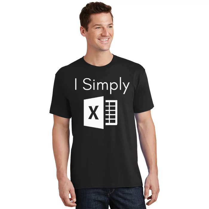 Funny Accountant Spreadsheet I Simply Excel Green T-Shirt