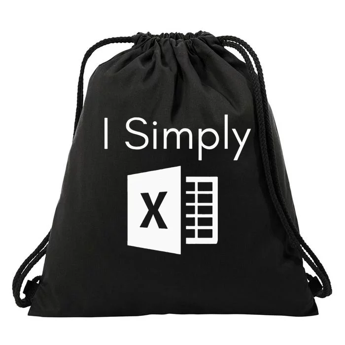 Funny Accountant Spreadsheet I Simply Excel Green Drawstring Bag