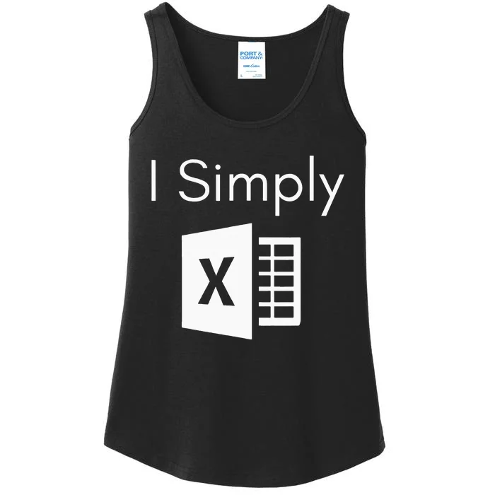 Funny Accountant Spreadsheet I Simply Excel Green Ladies Essential Tank