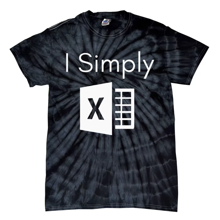 Funny Accountant Spreadsheet I Simply Excel Green Tie-Dye T-Shirt