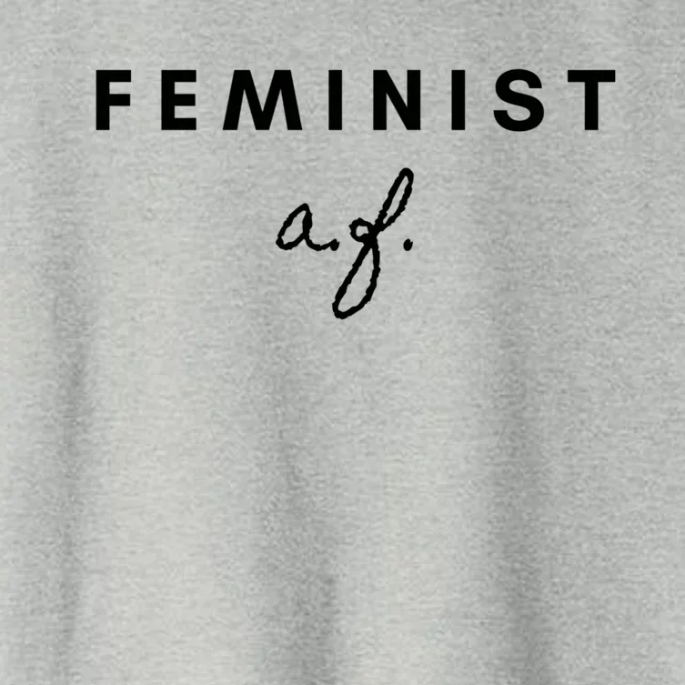 Feminist Af Strong And Dainty Text Cute Cute Gift Women's Crop Top Tee