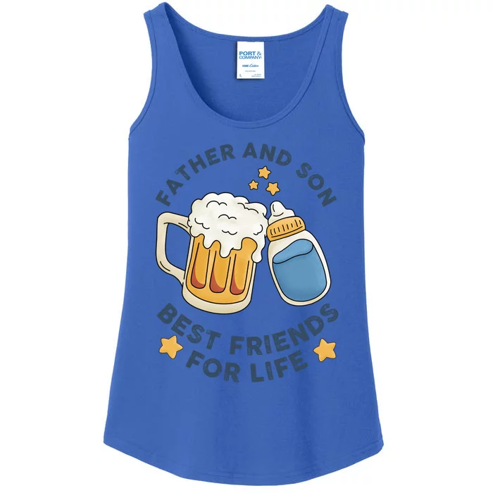 Father And Son Best Friends For Life Fathers Day Meaningful Gift Ladies Essential Tank