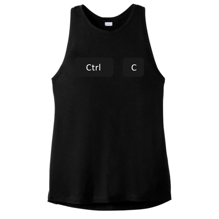 Father And Son Copy Paste Ctrl+c Ctrl+v Gift Ladies Tri-Blend Wicking Tank