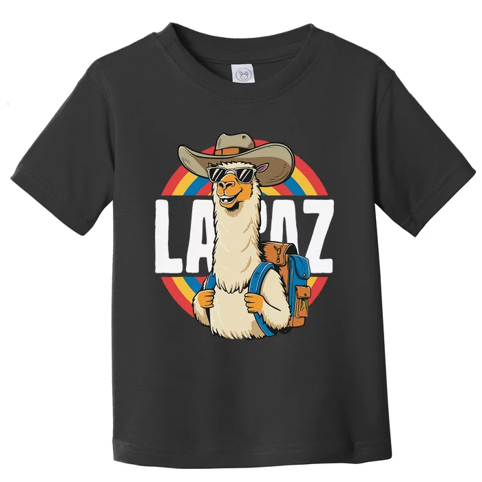 Funny Alpaca South America Traveler Bolivia La Paz Toddler T-Shirt