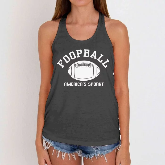 Foopball America's Spornt Women's Knotted Racerback Tank