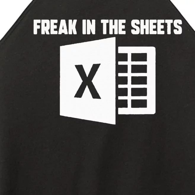 Funny Accountant Spreadsheet Freak In The Sheets Nerd Women’s Perfect Tri Rocker Tank