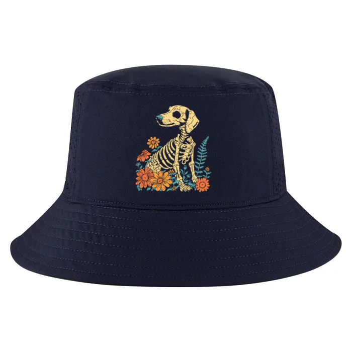 Flower Animal Sausage Dachshund Wiener Dog Floral Skeleton Cute Gift Cool Comfort Performance Bucket Hat