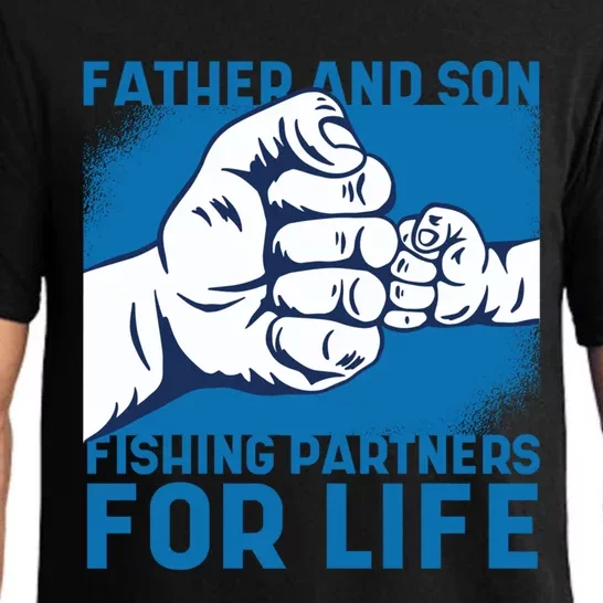 Father And Son Fishing Partners For Life Funny Gift Pajama Set