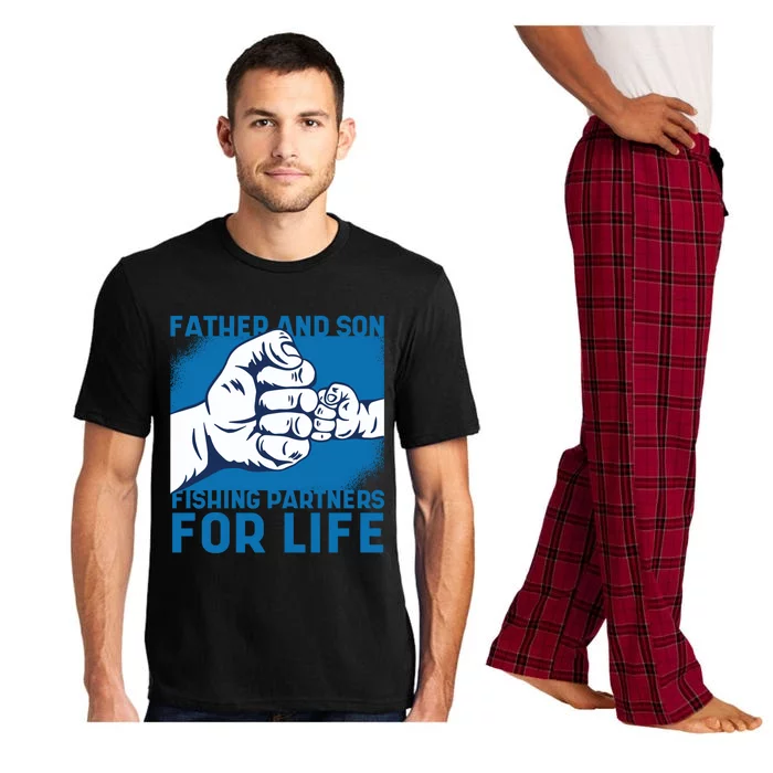 Father And Son Fishing Partners For Life Funny Gift Pajama Set