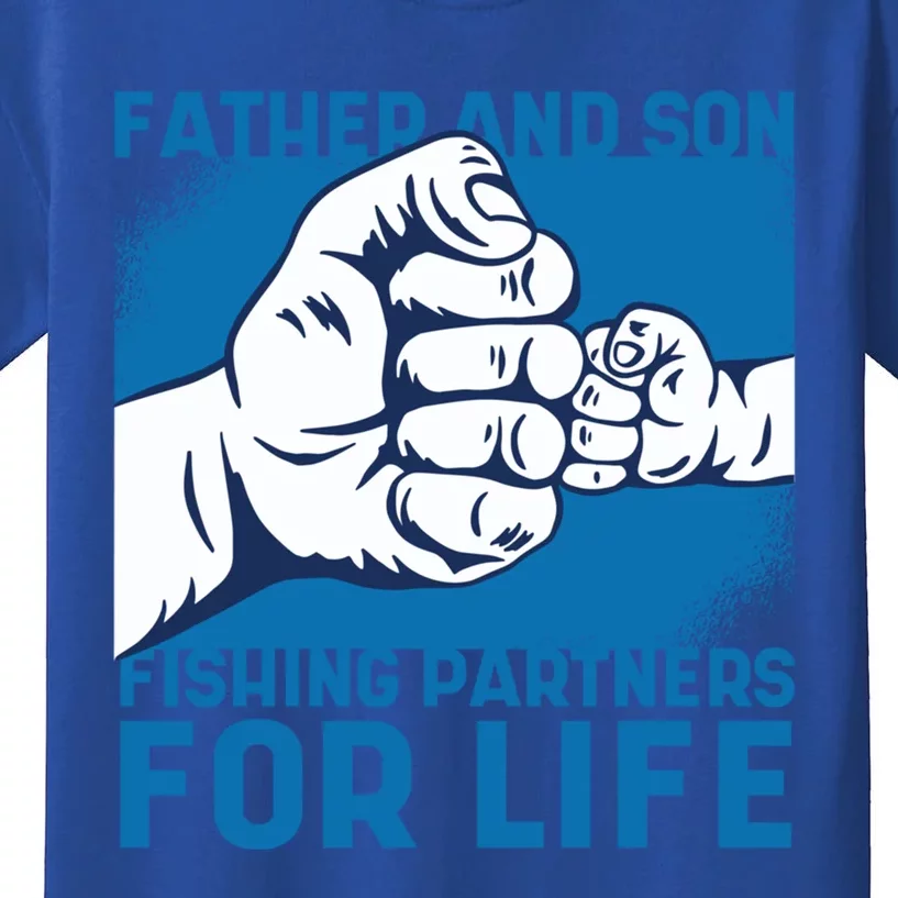 Father And Son Fishing Partners For Life Funny Gift Kids T-Shirt