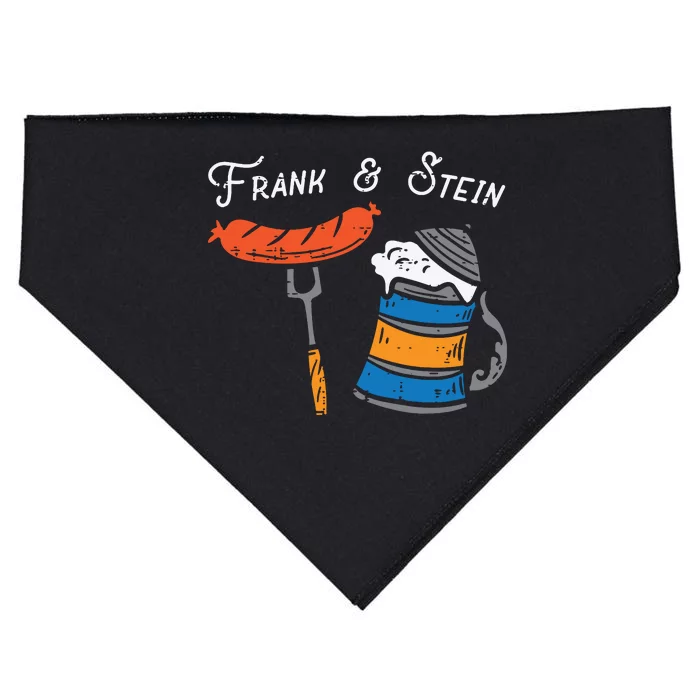 Frank And Stein Funny German Bavarian Oktoberfest USA-Made Doggie Bandana