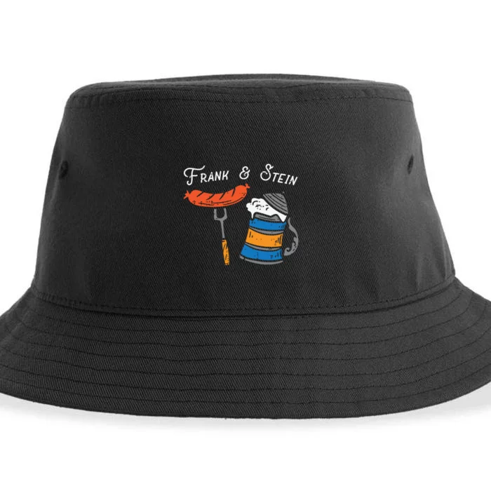 Frank And Stein Funny German Bavarian Oktoberfest Sustainable Bucket Hat