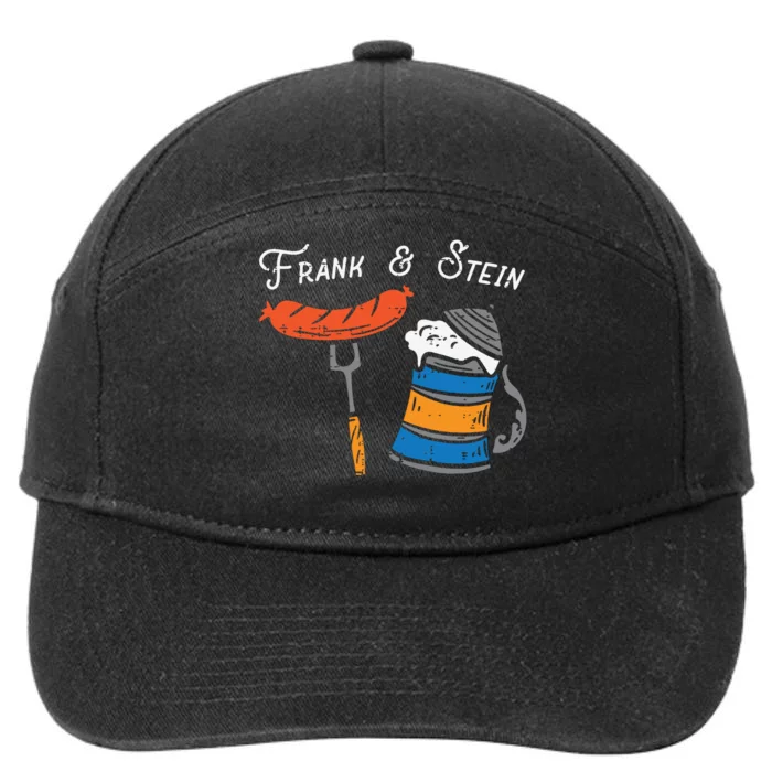 Frank And Stein Funny German Bavarian Oktoberfest 7-Panel Snapback Hat