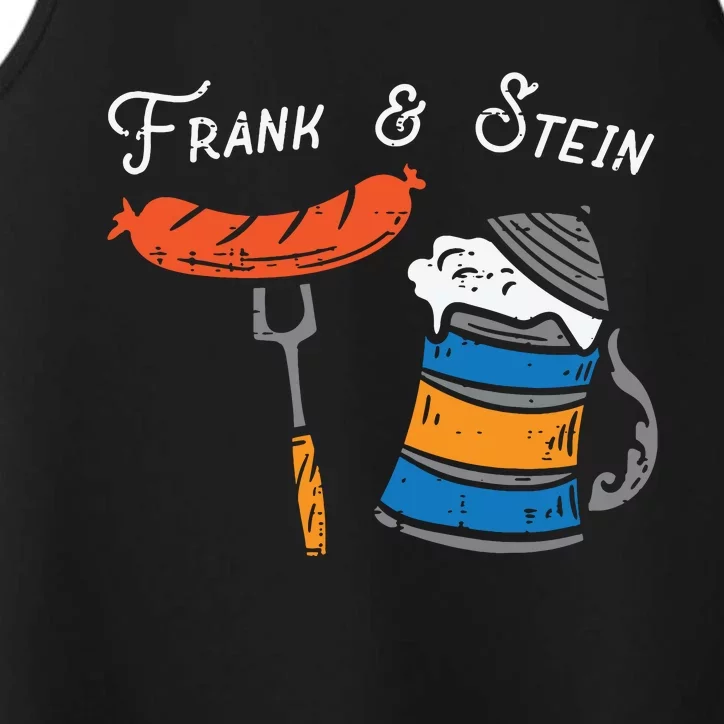 Frank And Stein Funny German Bavarian Oktoberfest Performance Tank