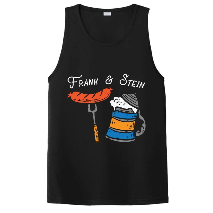 Frank And Stein Funny German Bavarian Oktoberfest Performance Tank